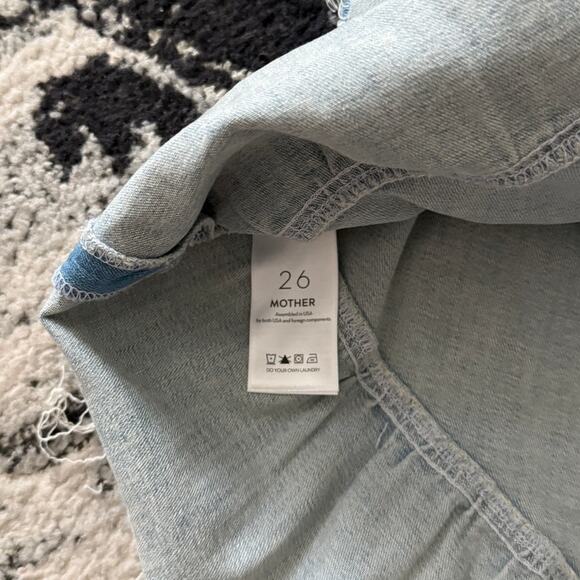 MOTHER The Ruffle Mini Raww Edge Skirt Action Shot - Picture 5 of 6